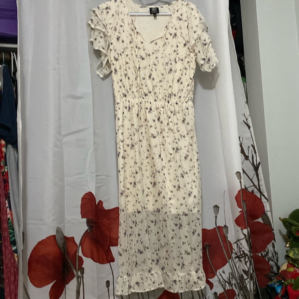 Bobeau Spring / summer floral Stretch Maxi Dress.size S . NWT